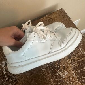 Cole Haan Women's GrandPro Rally Canvas Court Sneakers White Low Top Shoes 6.5